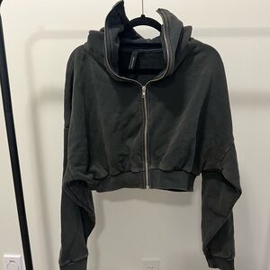 Entire studios faded black zip up